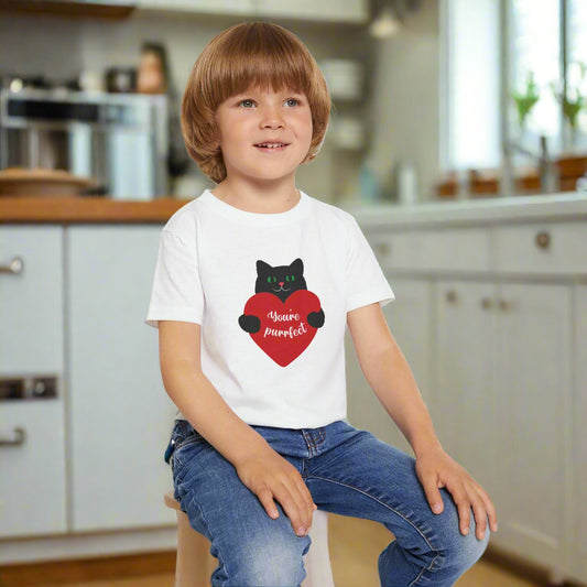 Unisex Toddler T-Shirt | Cotton | You're Purrfect Cat Design