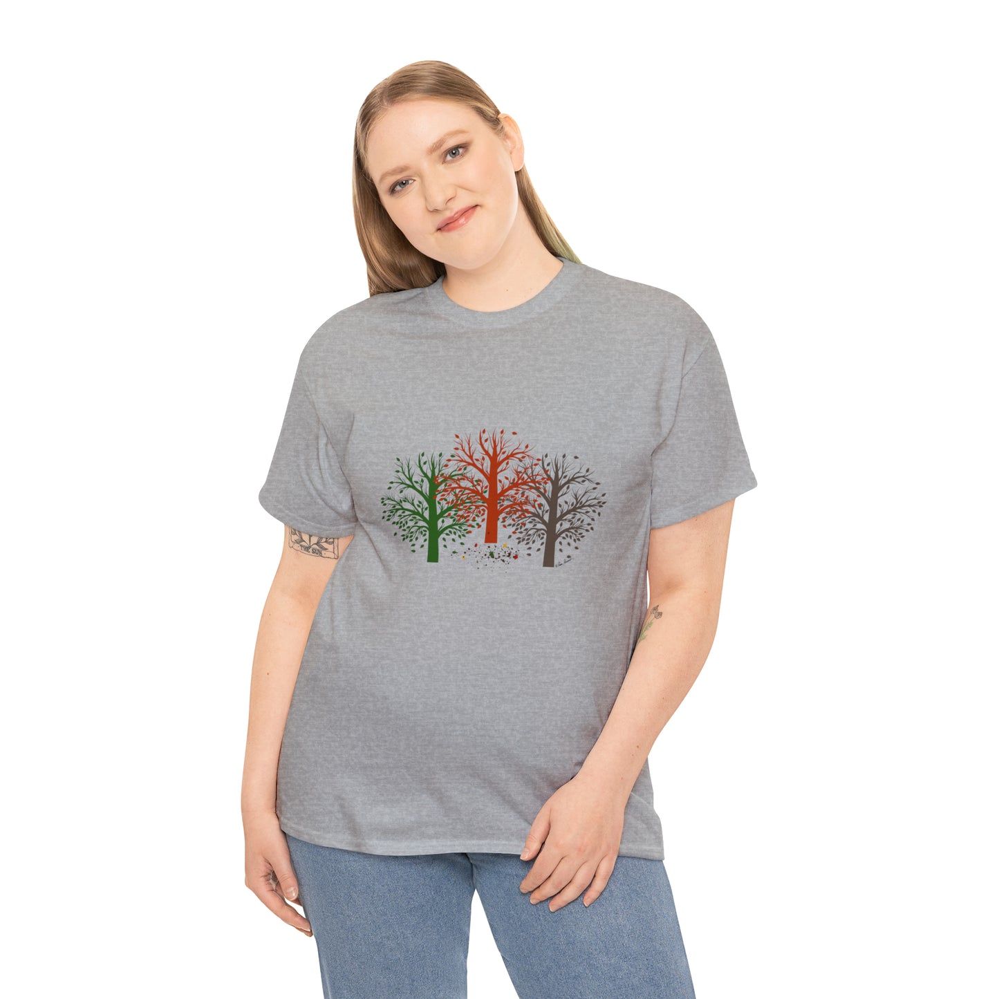 Unisex Autumn-Trees T-shirt: Cotton; 3 colors; Gildan brand