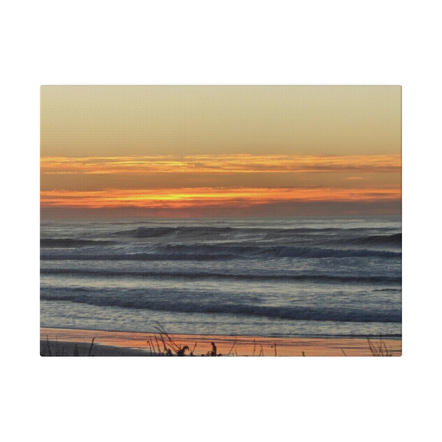 Orange Sunset-Seascape Matte-Canvas: 4 sizes; Photography