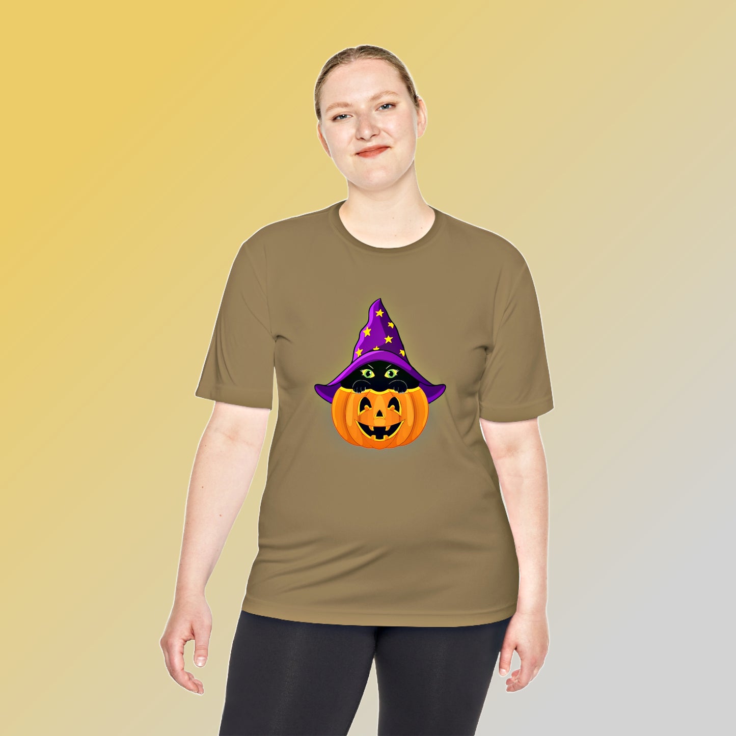 Mock up of woman wearing shirt