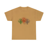 Flat front view of the Old Gold shirt