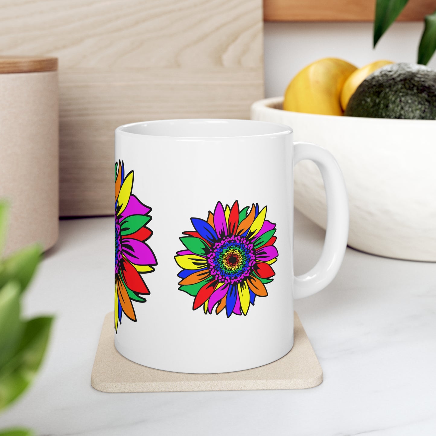 Mock up of the mug on a surface