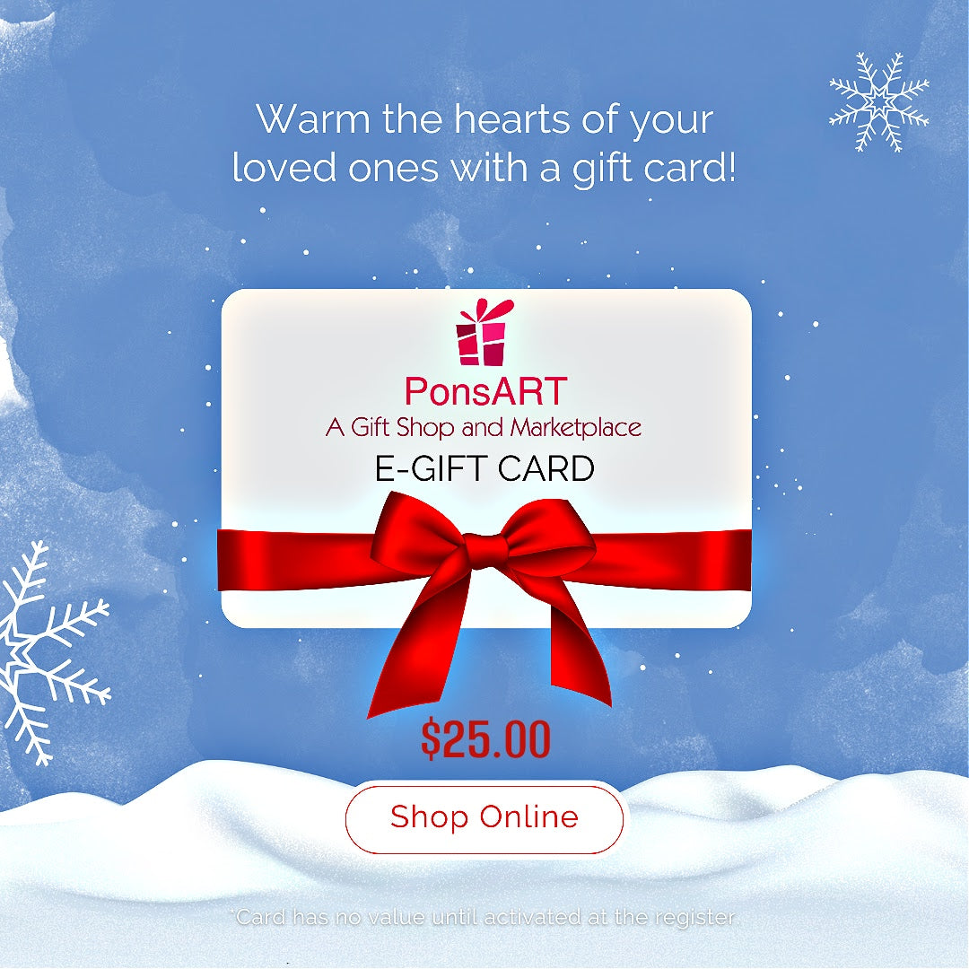 Illustration of the $25.00 E-gift card