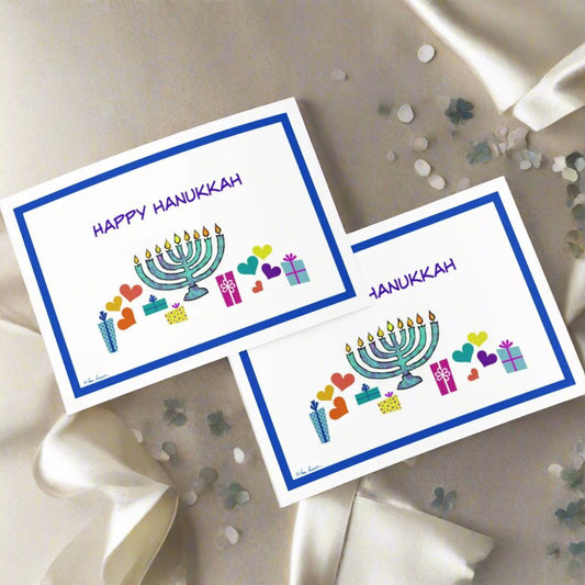 2 Greeting Cards on a party table