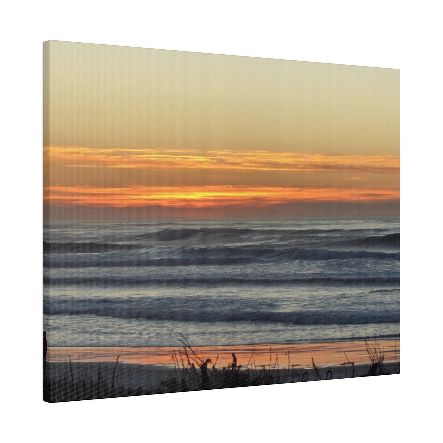 Orange Sunset-Seascape Matte-Canvas: 4 sizes; Photography