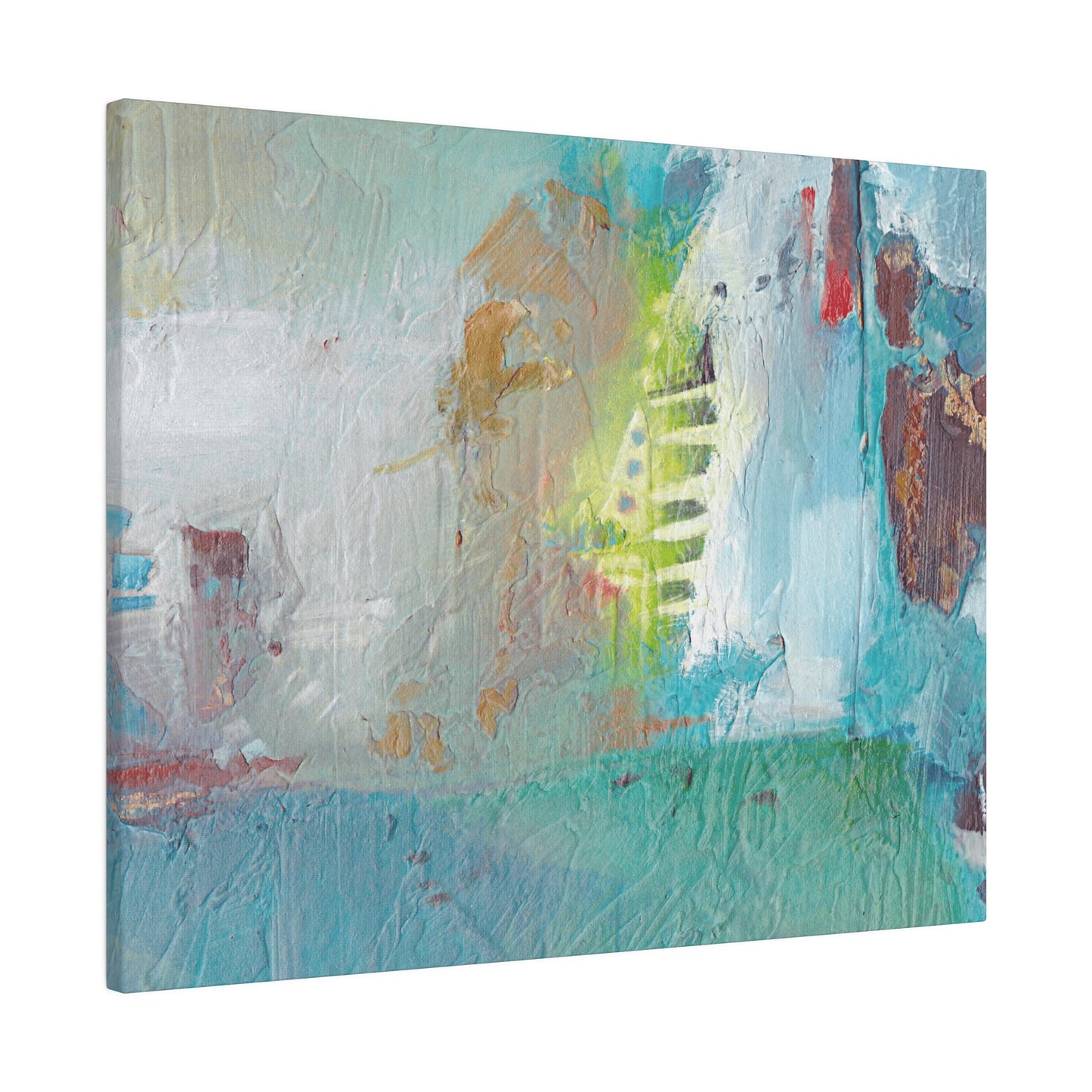 Blue Abstract Wall-Art: 3 sizes; Matte Canvas; Modern