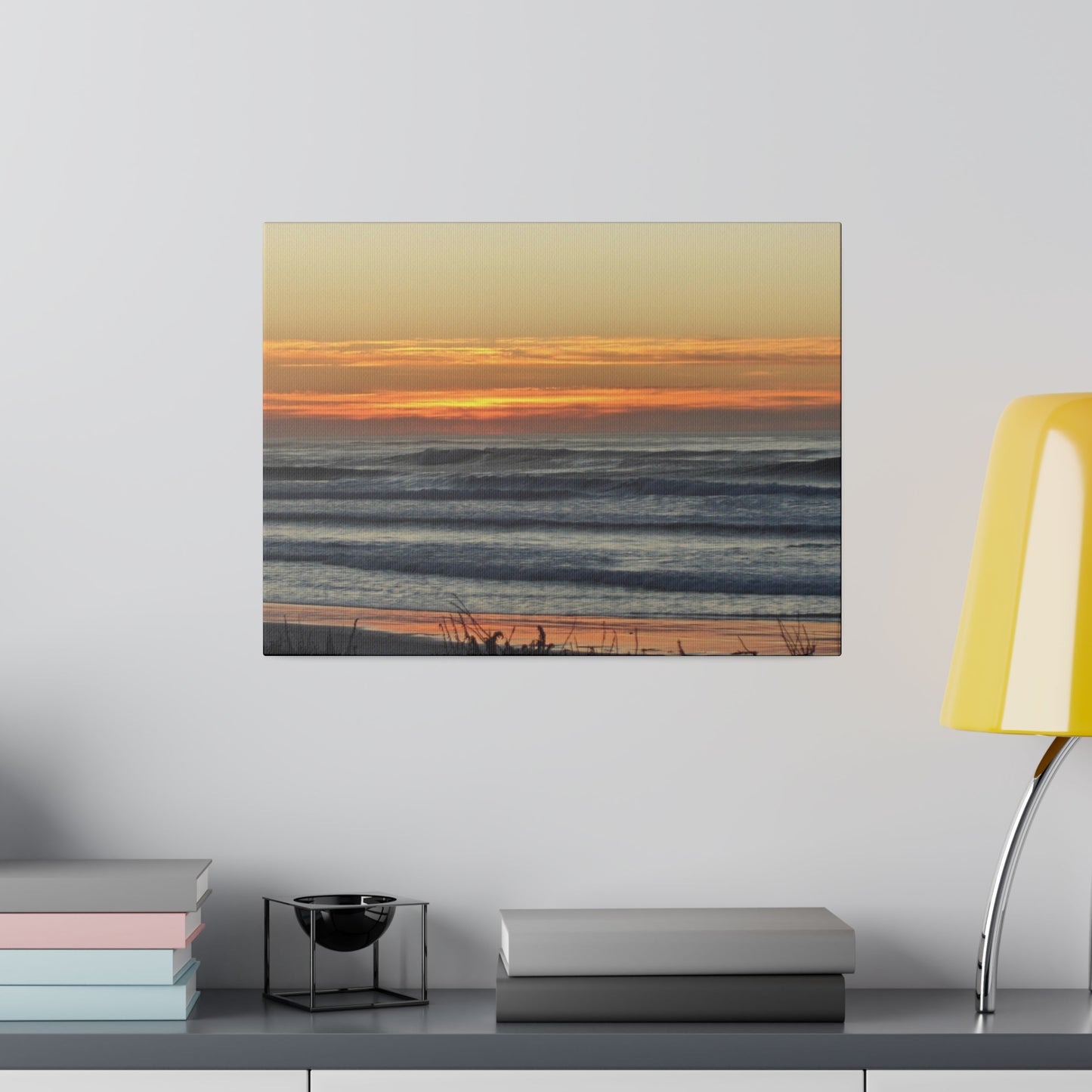 Orange Sunset-Seascape Matte-Canvas: 4 sizes; Photography