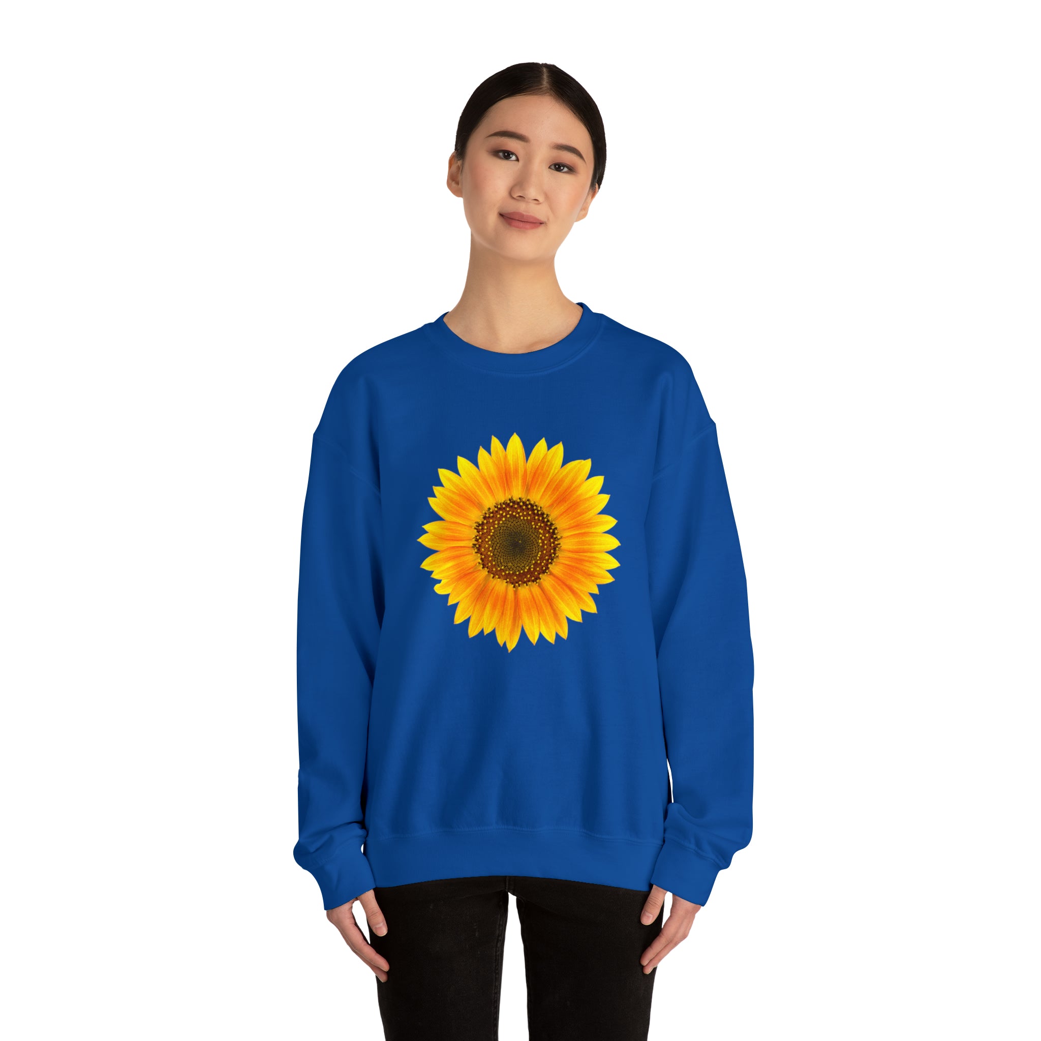 Yellow hot sale sunflower sweatshirt