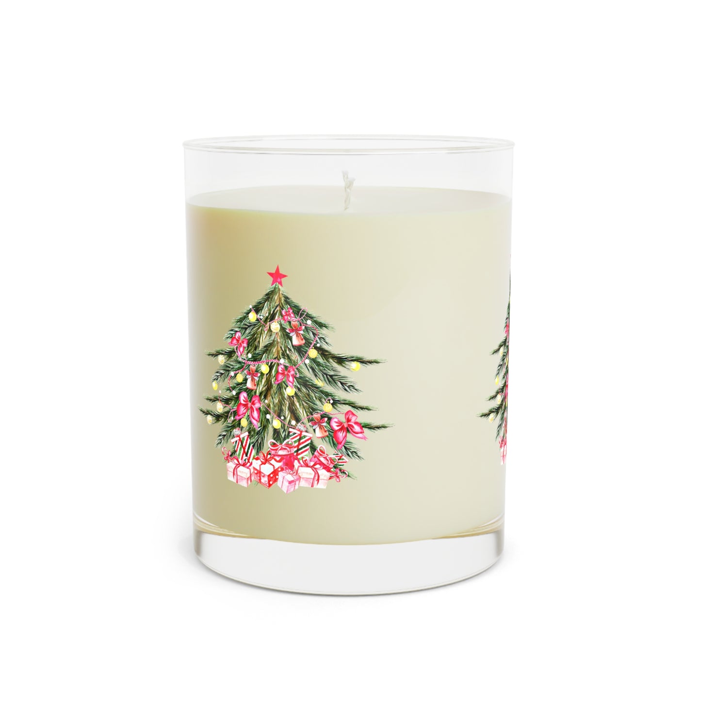 Holiday Scented Candle: Christmas Tree Design; 11 oz.; Glass