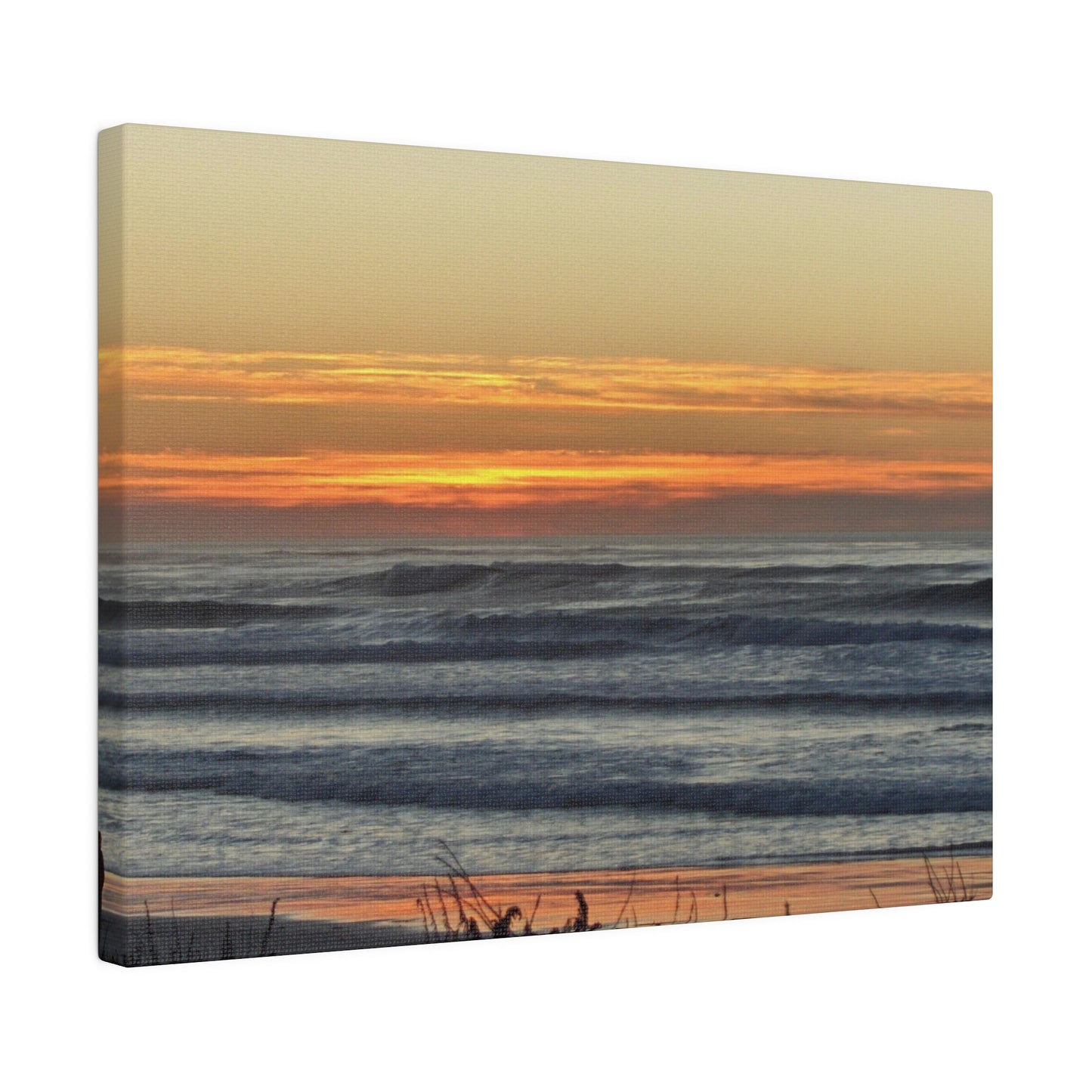 Orange Sunset-Seascape Matte-Canvas: 4 sizes; Photography