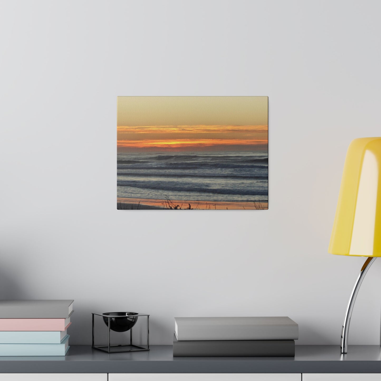 Orange Sunset-Seascape Matte-Canvas: 4 sizes; Photography