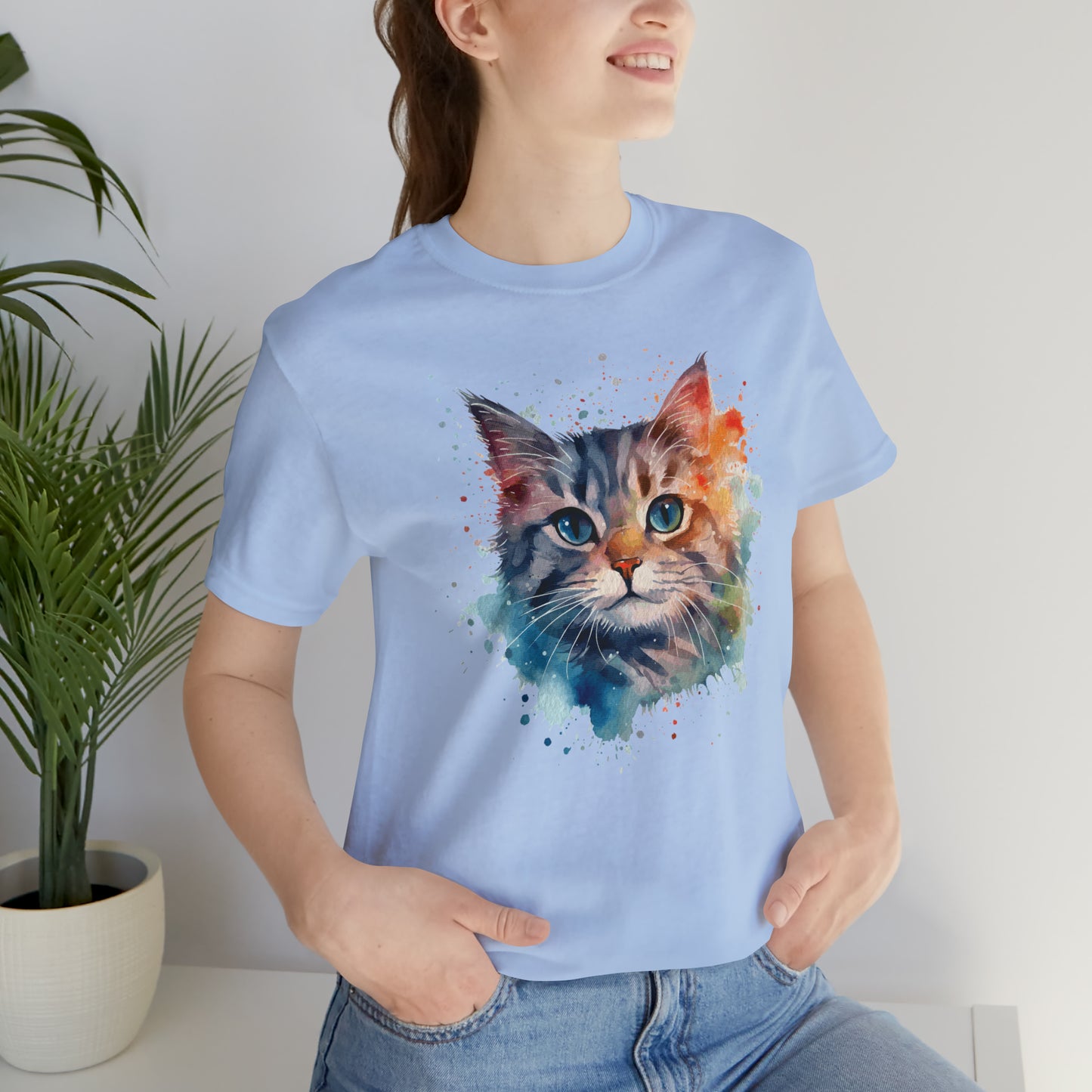 Baby-Blue Eyes T-shirt: Unisex; Cotton Jersey; Bella+Canvas