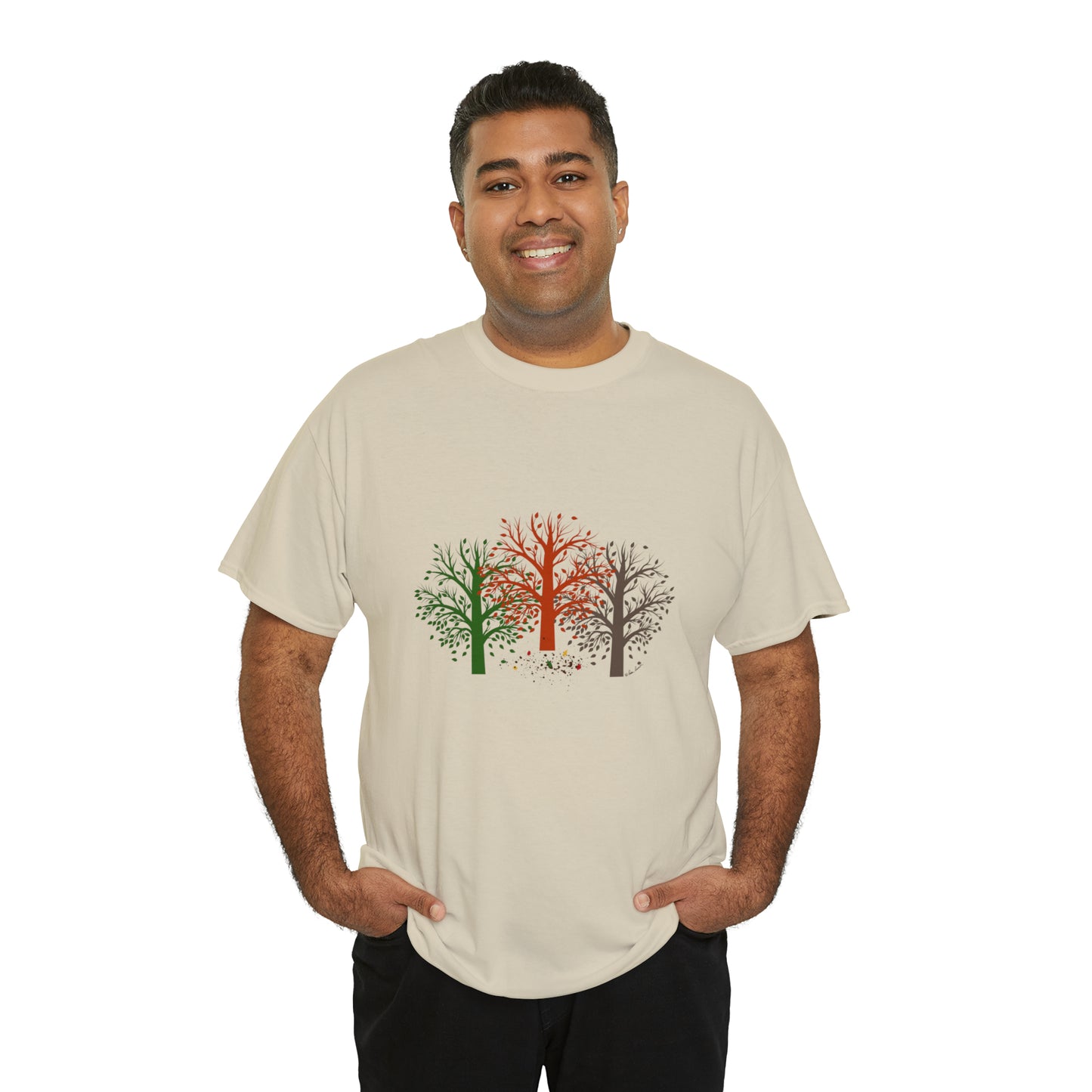 Unisex Autumn-Trees T-shirt: Cotton; 3 colors; Gildan brand