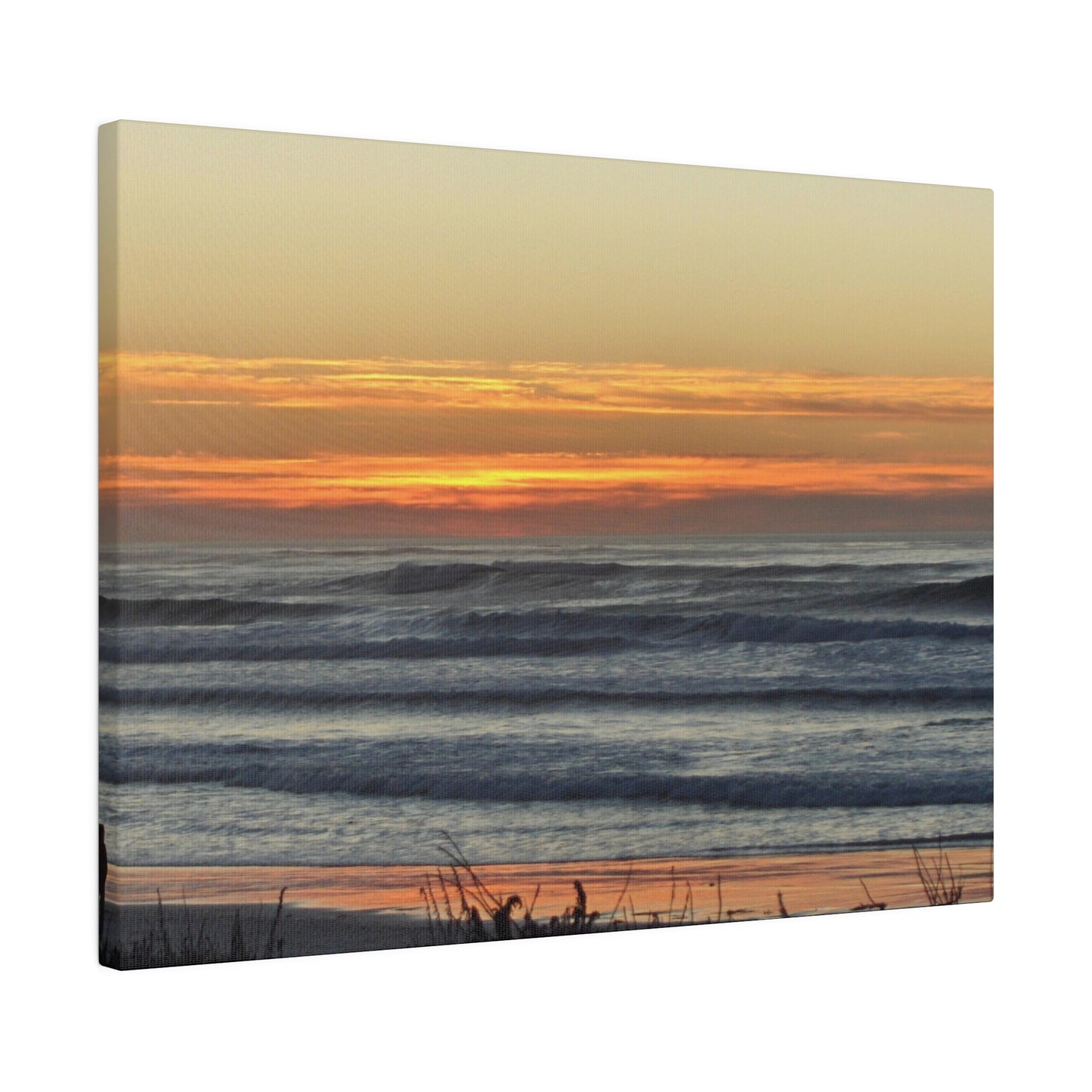 Orange Sunset-Seascape Matte-Canvas: 4 sizes; Photography