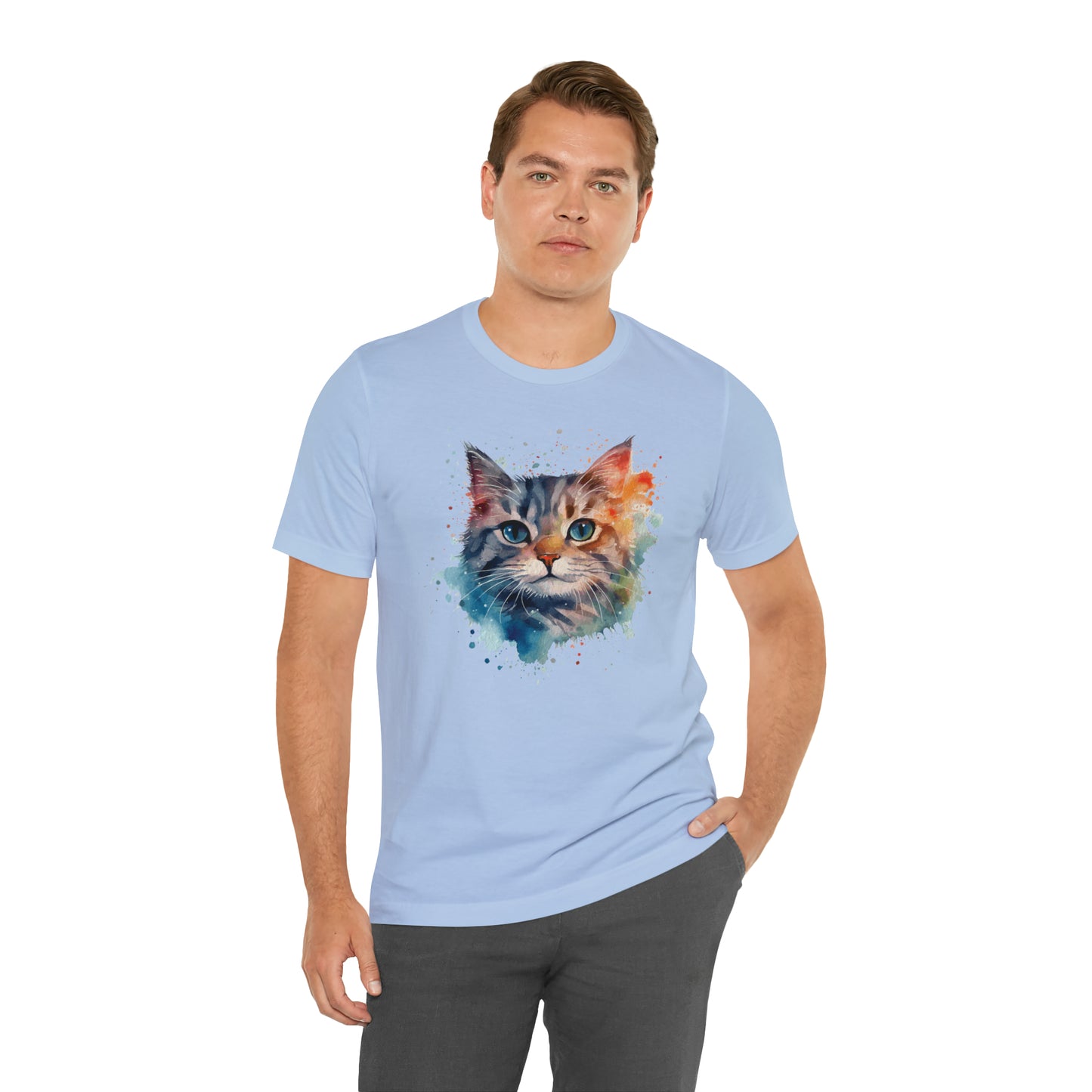 Baby-Blue Eyes T-shirt: Unisex; Cotton Jersey; Bella+Canvas