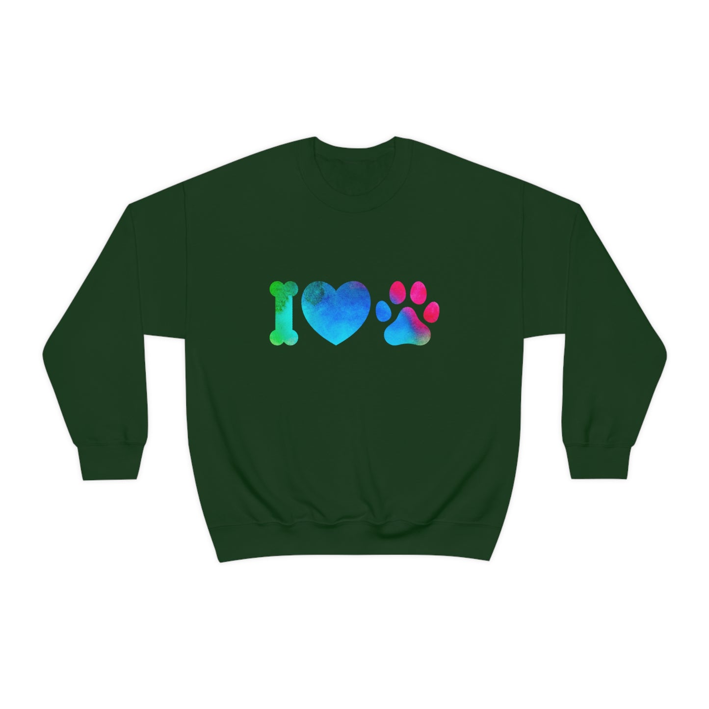Flat front view of the Forest Green shirt