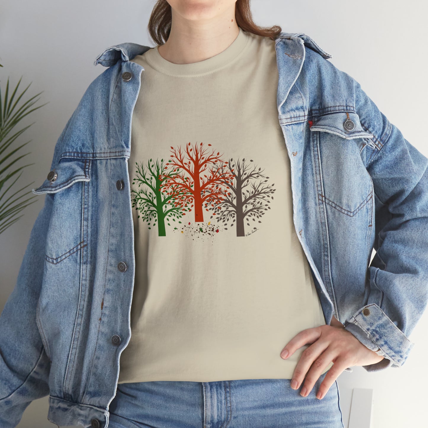 Unisex Autumn-Trees T-shirt: Cotton; 3 colors; Gildan brand