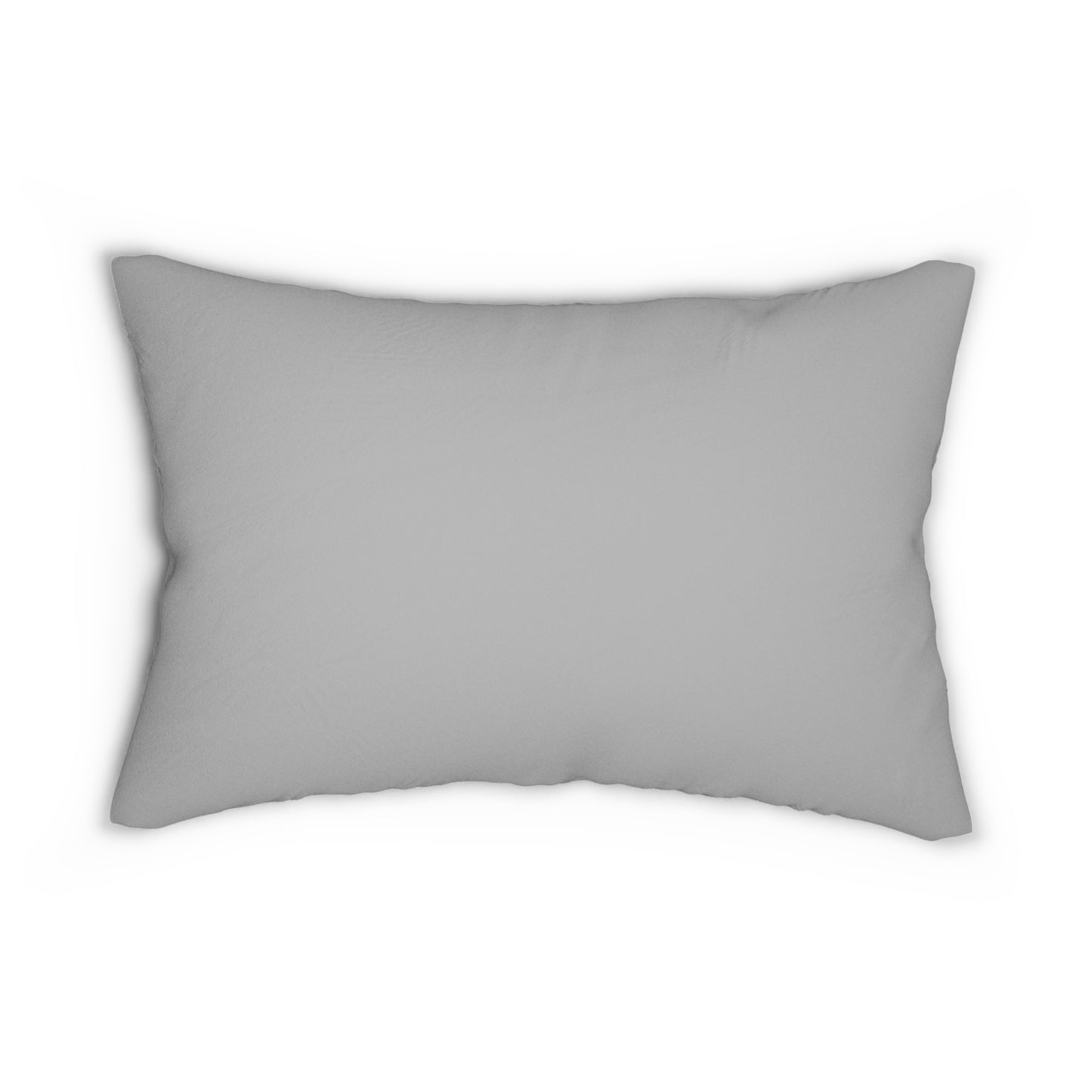 Peaceful Kitty Lumbar Pillow: Polyester; 20" x 14"; Grey