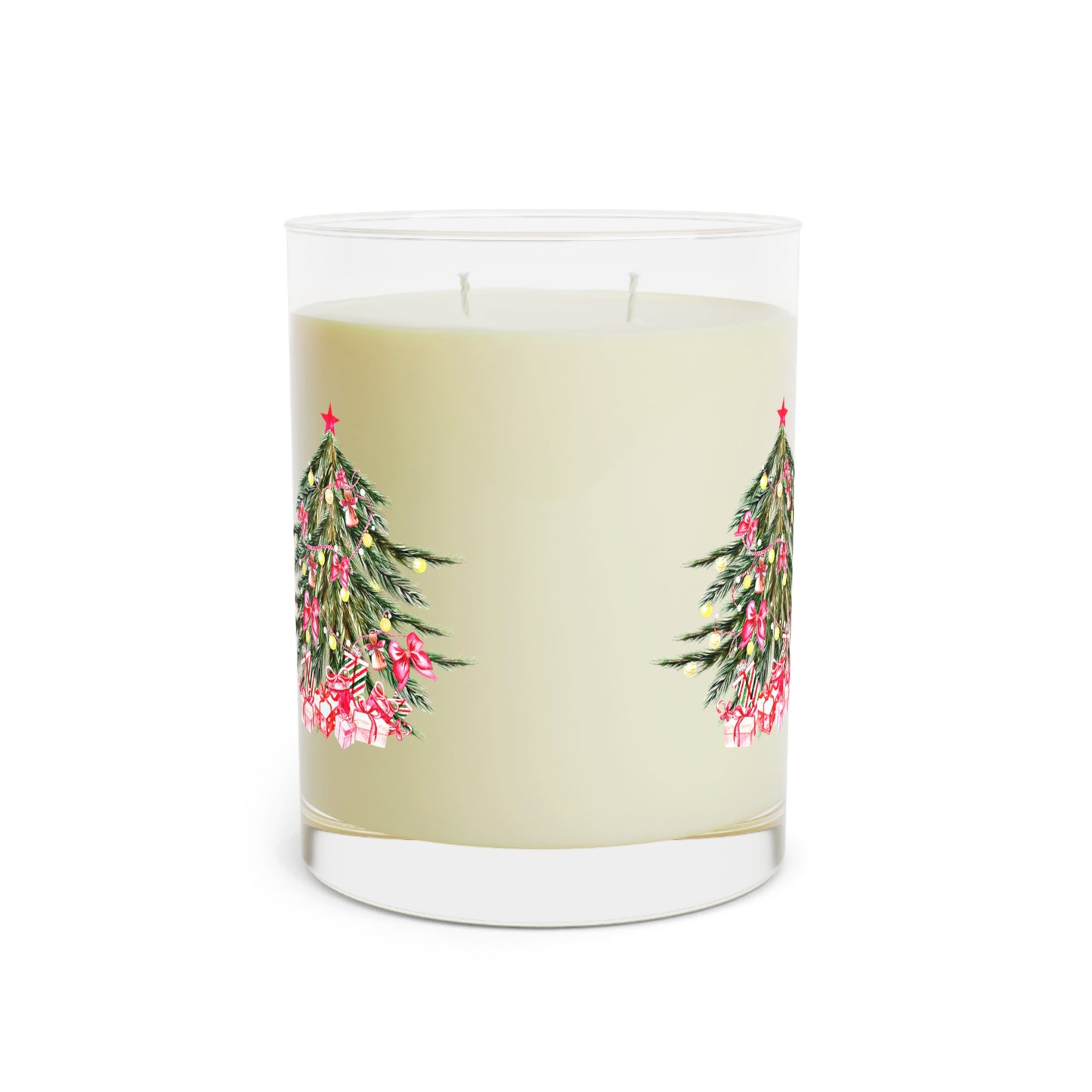 Holiday Scented Candle: Christmas Tree Design; 11 oz.; Glass