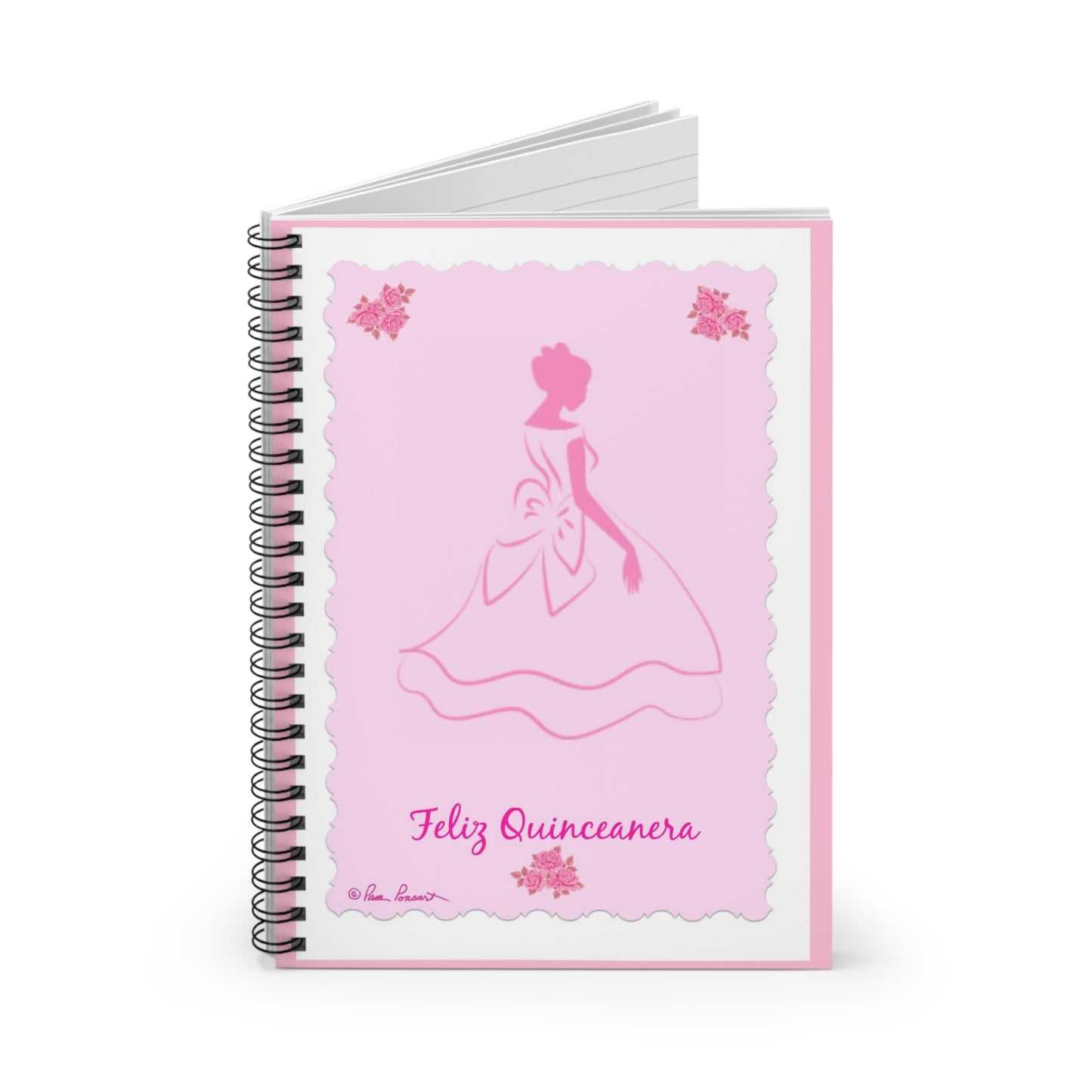 Latina Quinceanera Notebook: 6" x 8"; 118 Lined pages