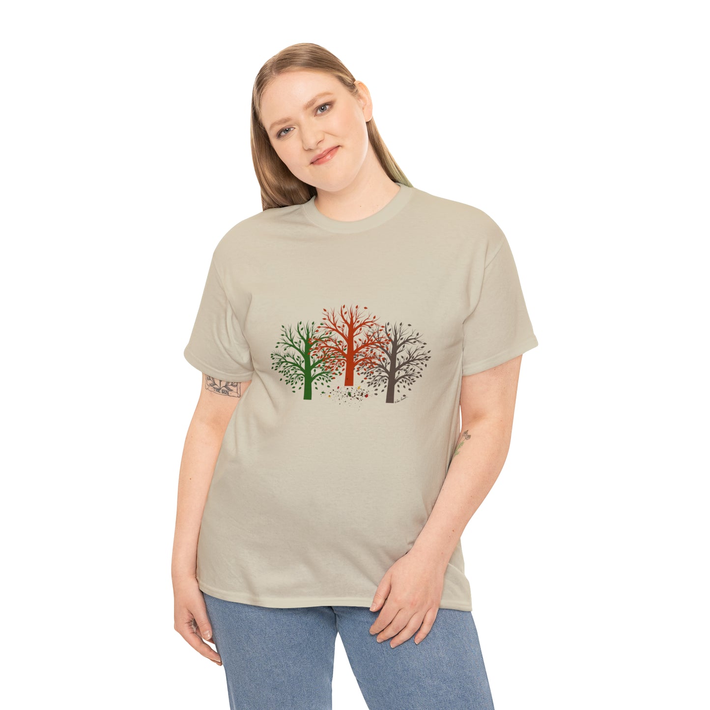 Unisex Autumn-Trees T-shirt: Cotton; 3 colors; Gildan brand