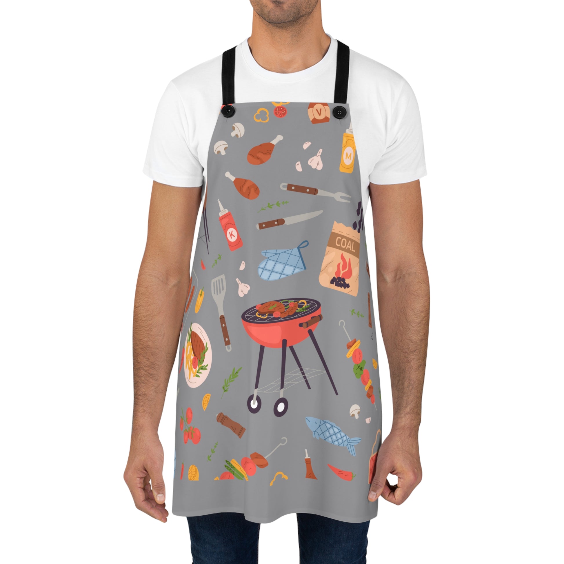 mock up of a man wearing our apron