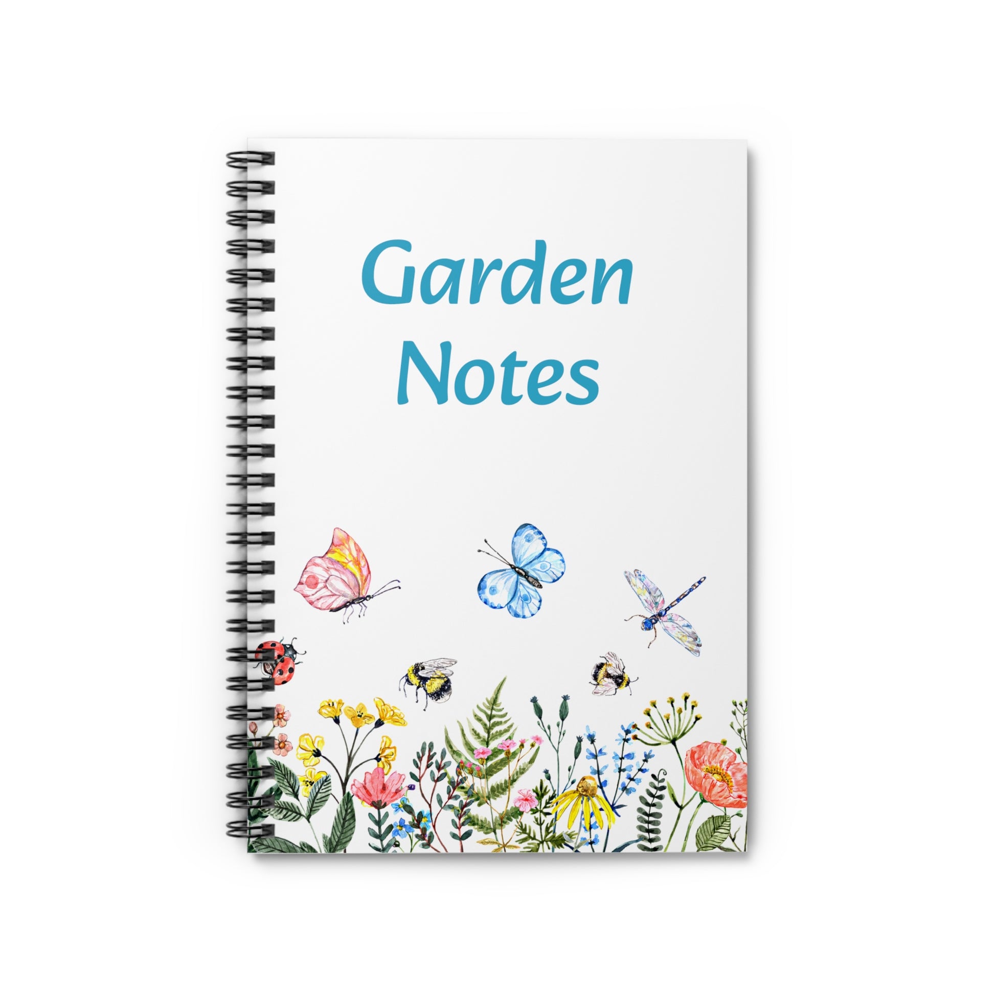 Printify's Nature's Garden Notebook: 6" x 8"; Spiral bound; Ruled lines