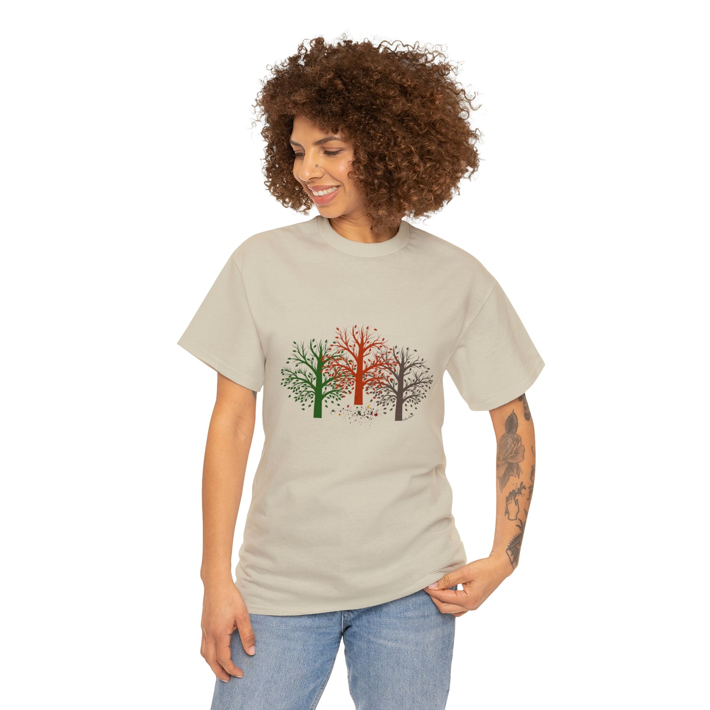 Unisex Autumn-Trees T-shirt: Cotton; 3 colors; Gildan brand