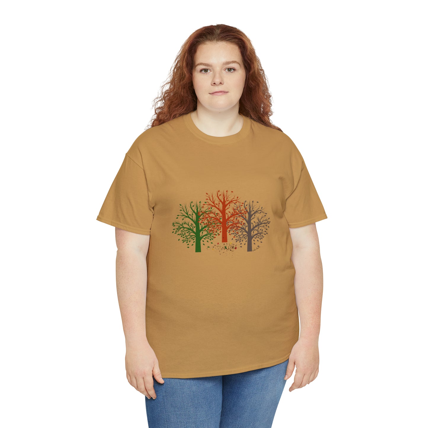 Unisex Autumn-Trees T-shirt: Cotton; 3 colors; Gildan brand