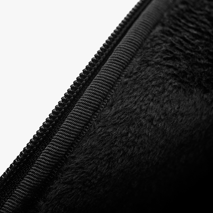 Close up of the padding inside the sleeve