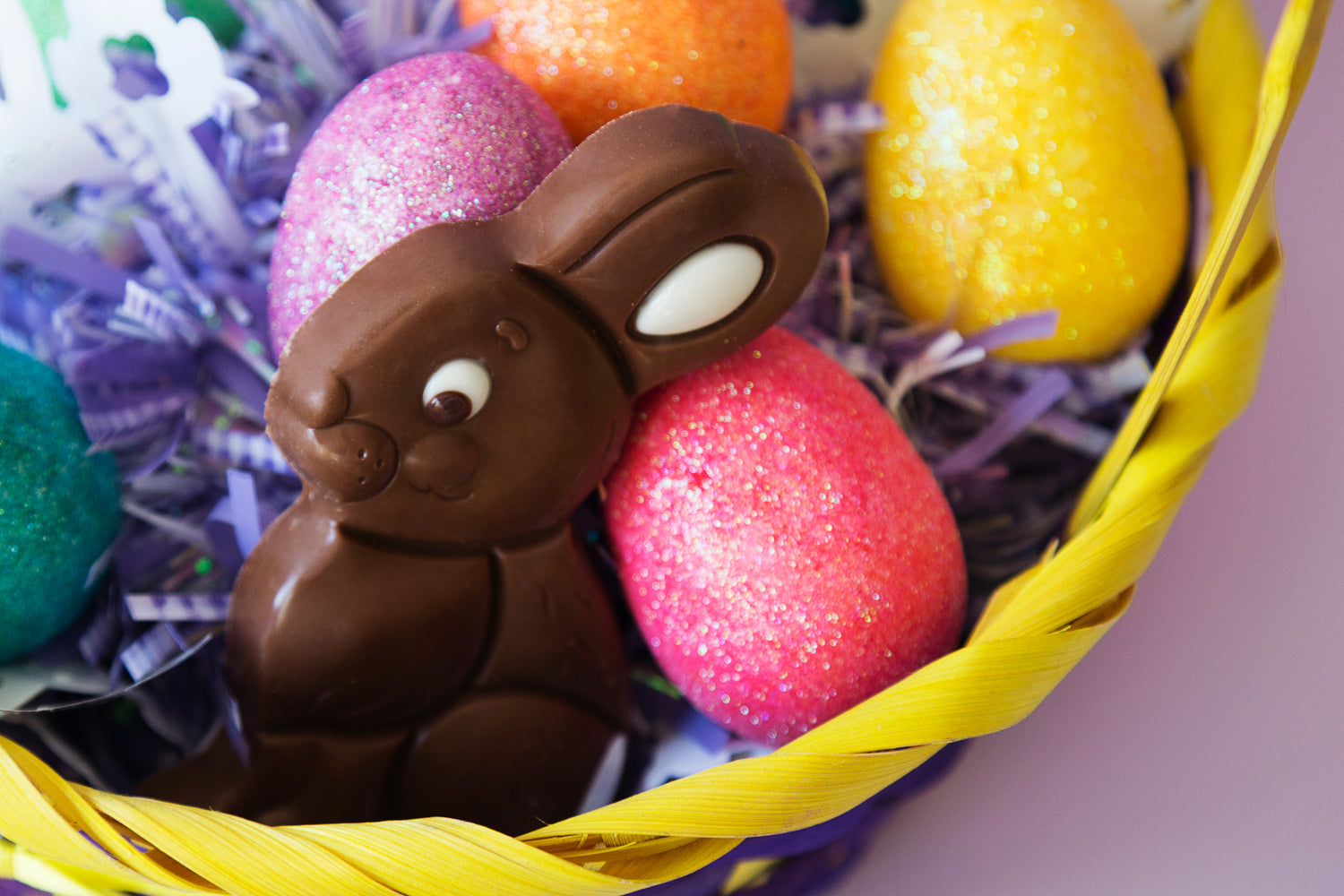 Chocolate-Bunny Easter Basket
