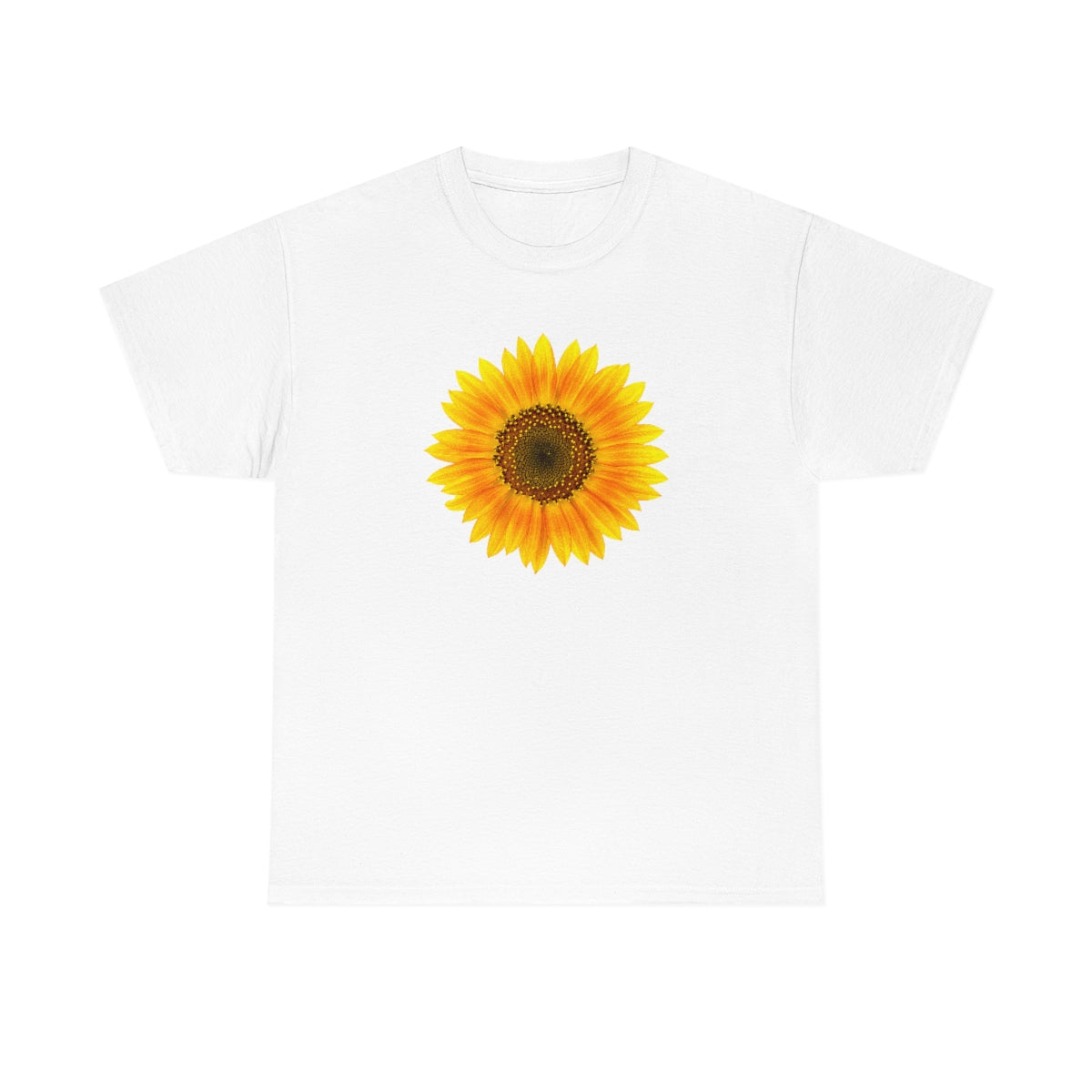 Flat front view of the White T-shirt