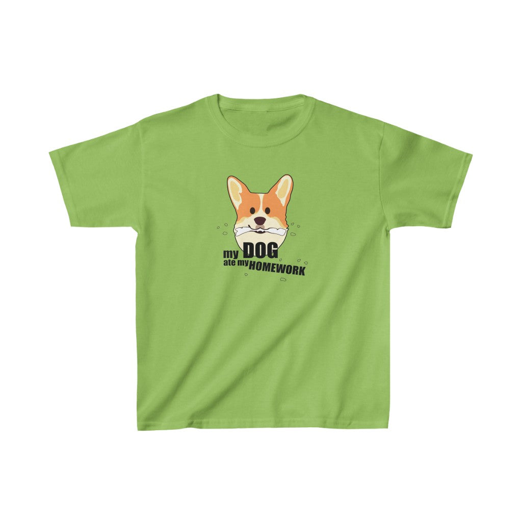 Flat front view of the Lime colored T-shirt