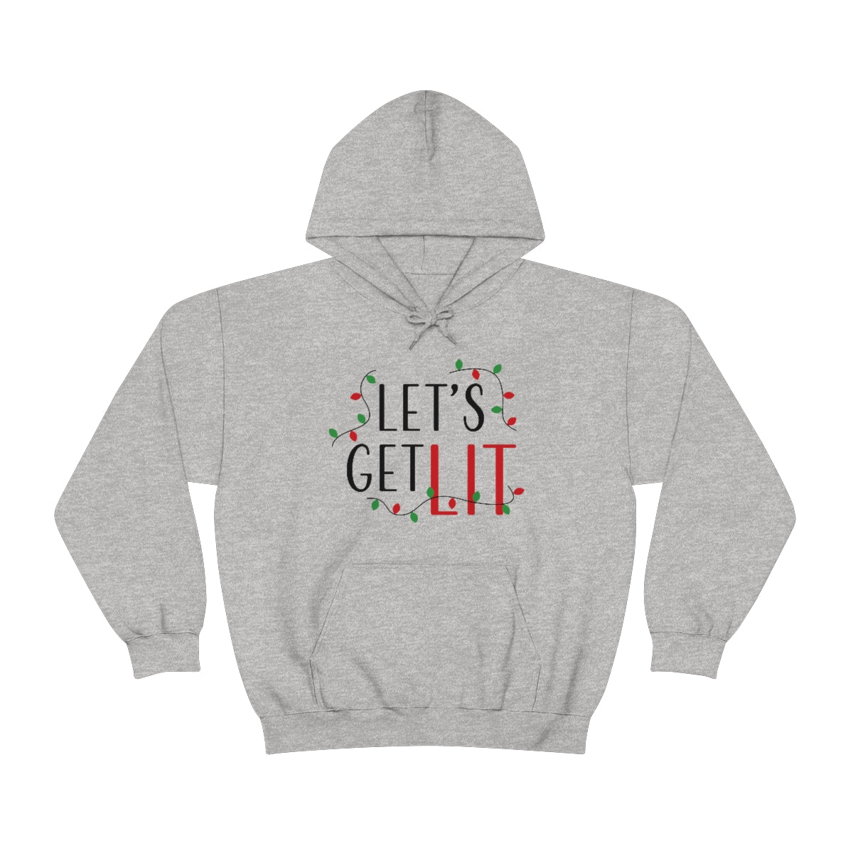 Flat front view of the Sport Grey hoodie
