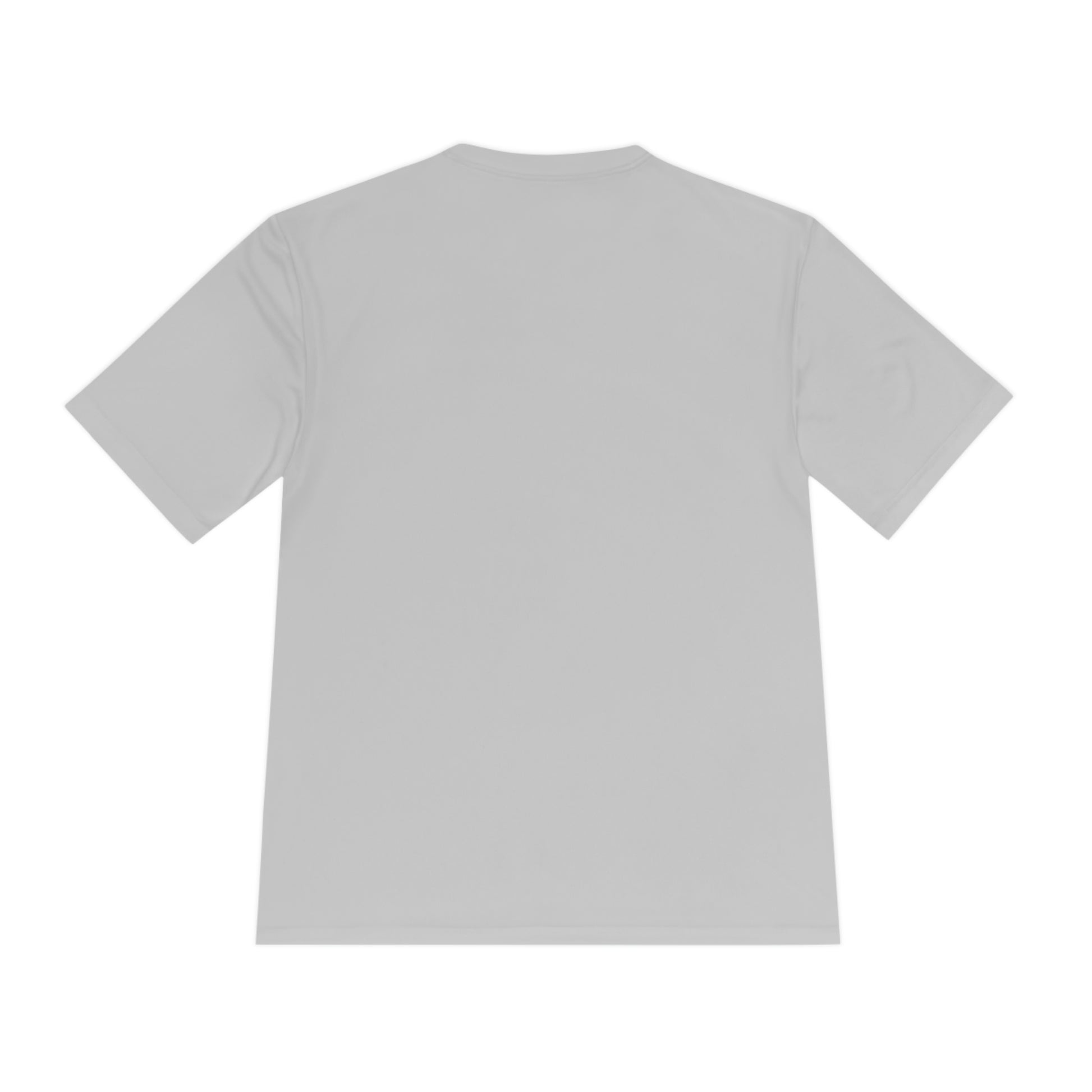 Flat back view of the Silver shirt