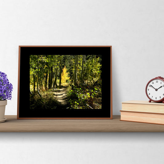 Mock up of our Rustic-Woodlands Wall Art 