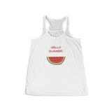 Flat view front of our Womens Flowy Tank-top