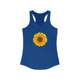 Flat view of the Solid Royal tank top