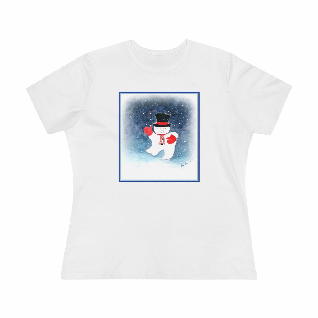 Flat front view of our white t-shirt
