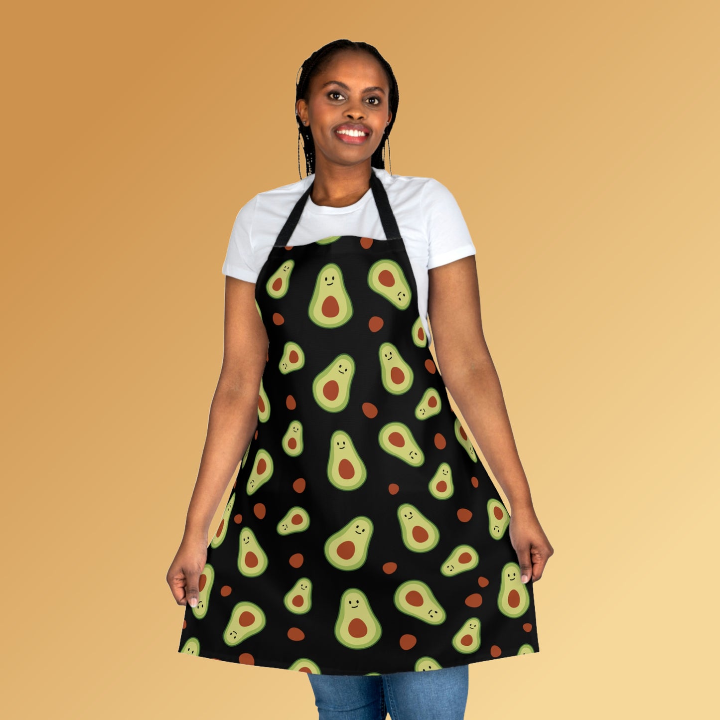 Mock up of the front of the apron worn by a woman of color