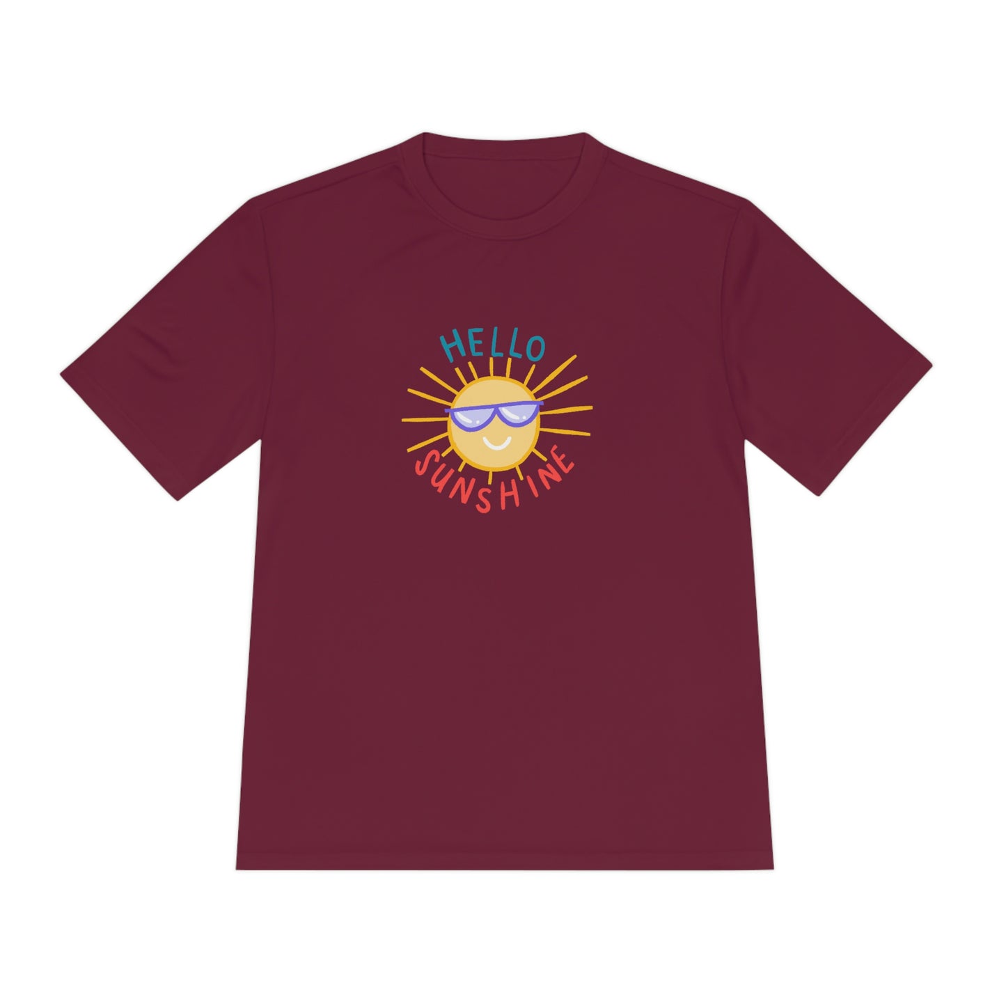 Flat front view of the t-shirt