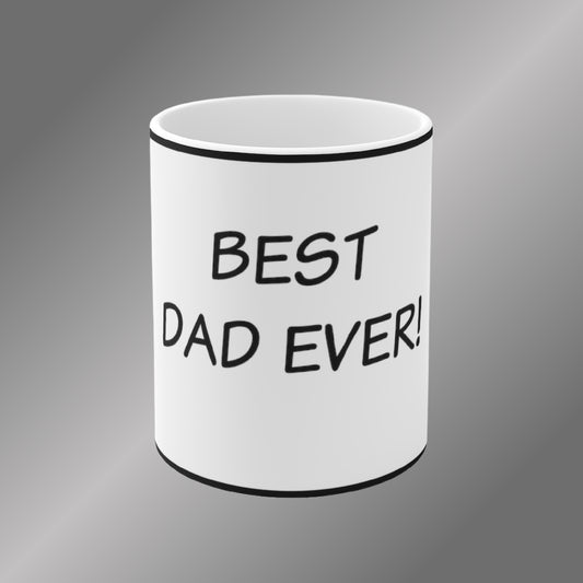 Front view of the Best-Dad Ever! mug