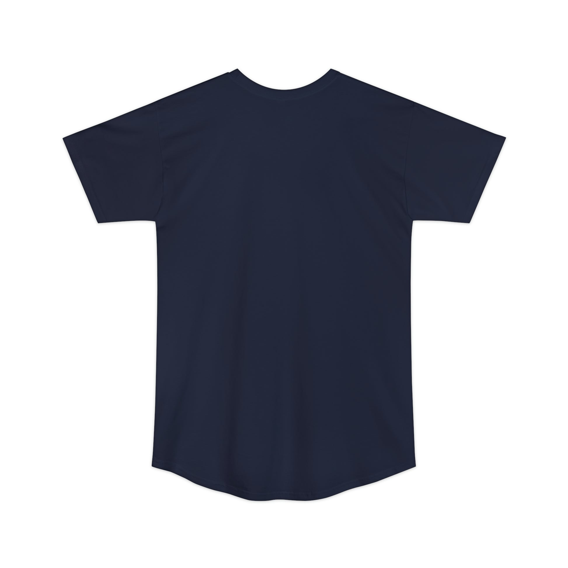Flat back view of the Navy Blue t-shirt