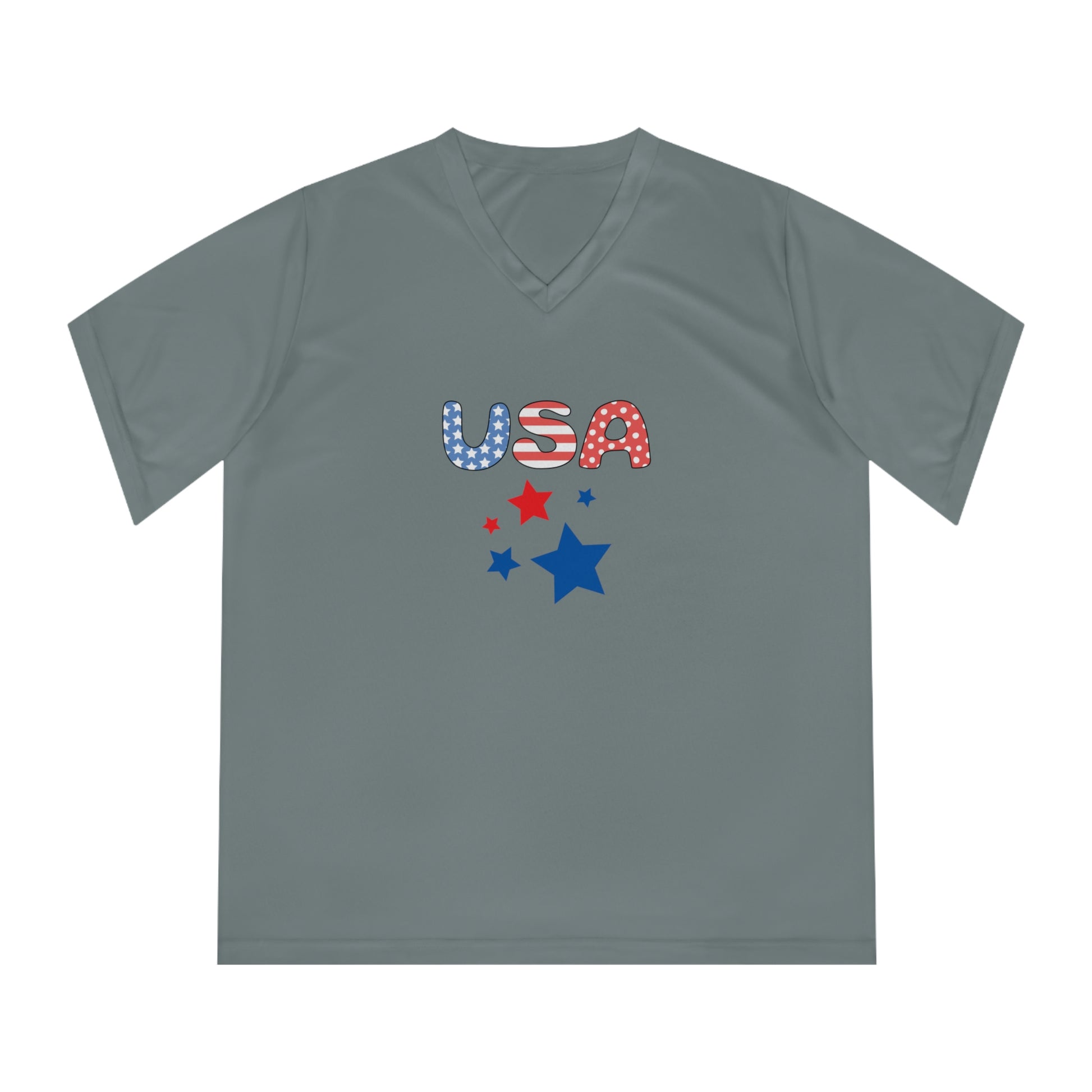 Flat front view of the Sport Graphic grey t-shirt