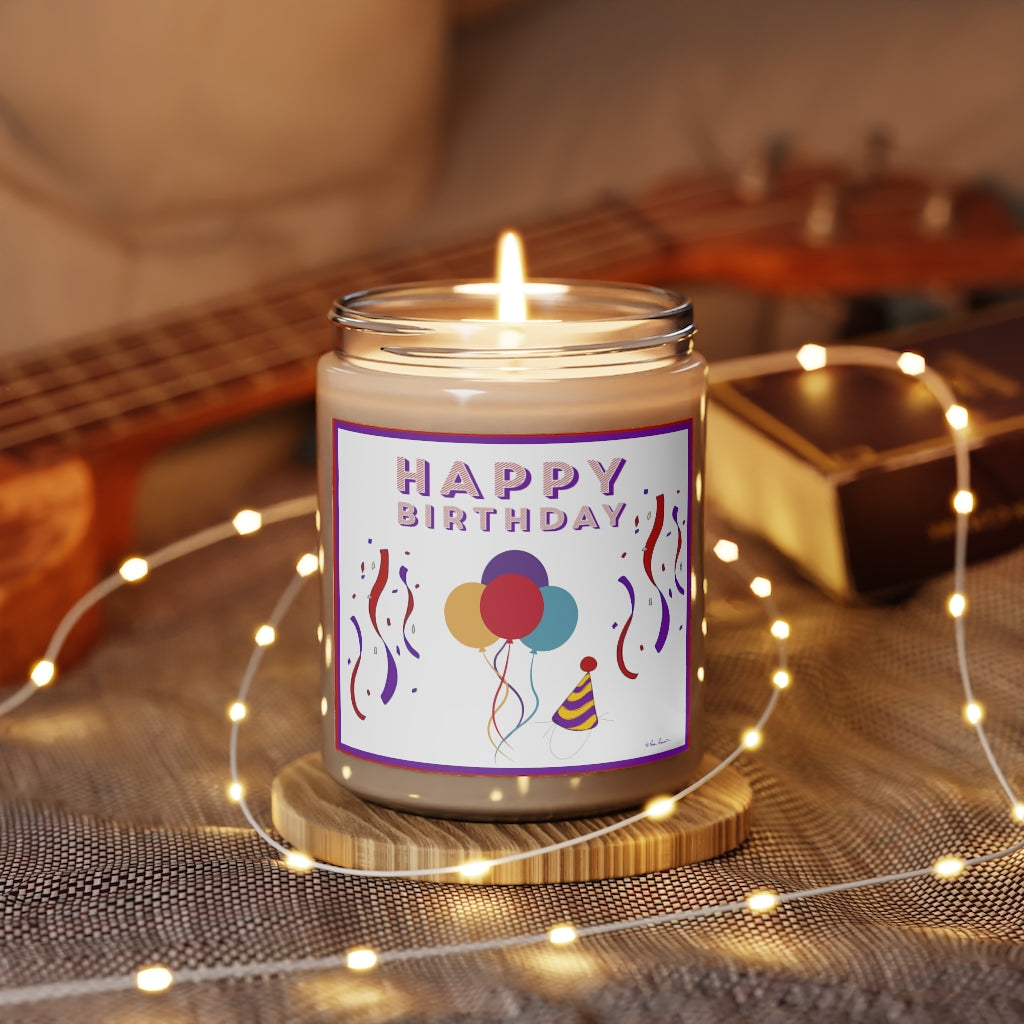 Scented Birthday Candle: Soy wax; 9 oz.; 2 fragrances – PAMELA'S