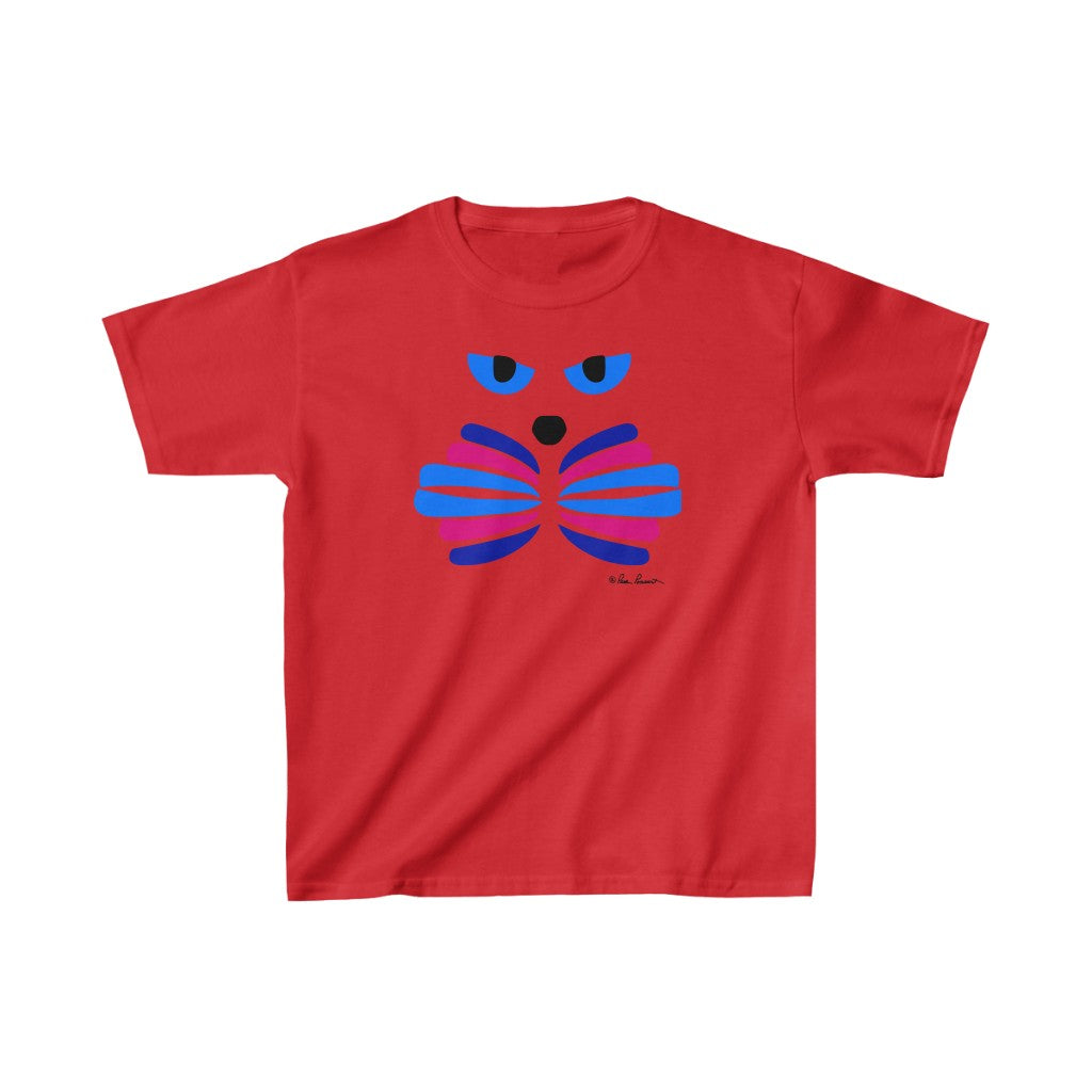 Kids Cotton Unisex T-shirt: Catitude design; Graphics