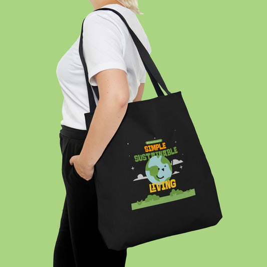 Mock up of woman carrying the large tote bag