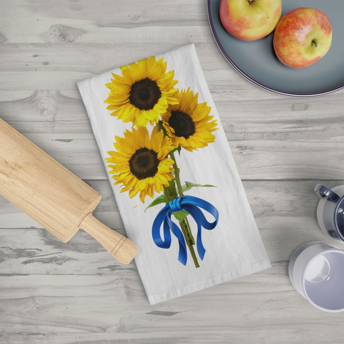 Mock up of a folded kitchen towel