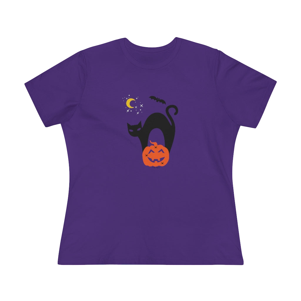 Flat view of our relaxed fit Womens Purple T-shirt
