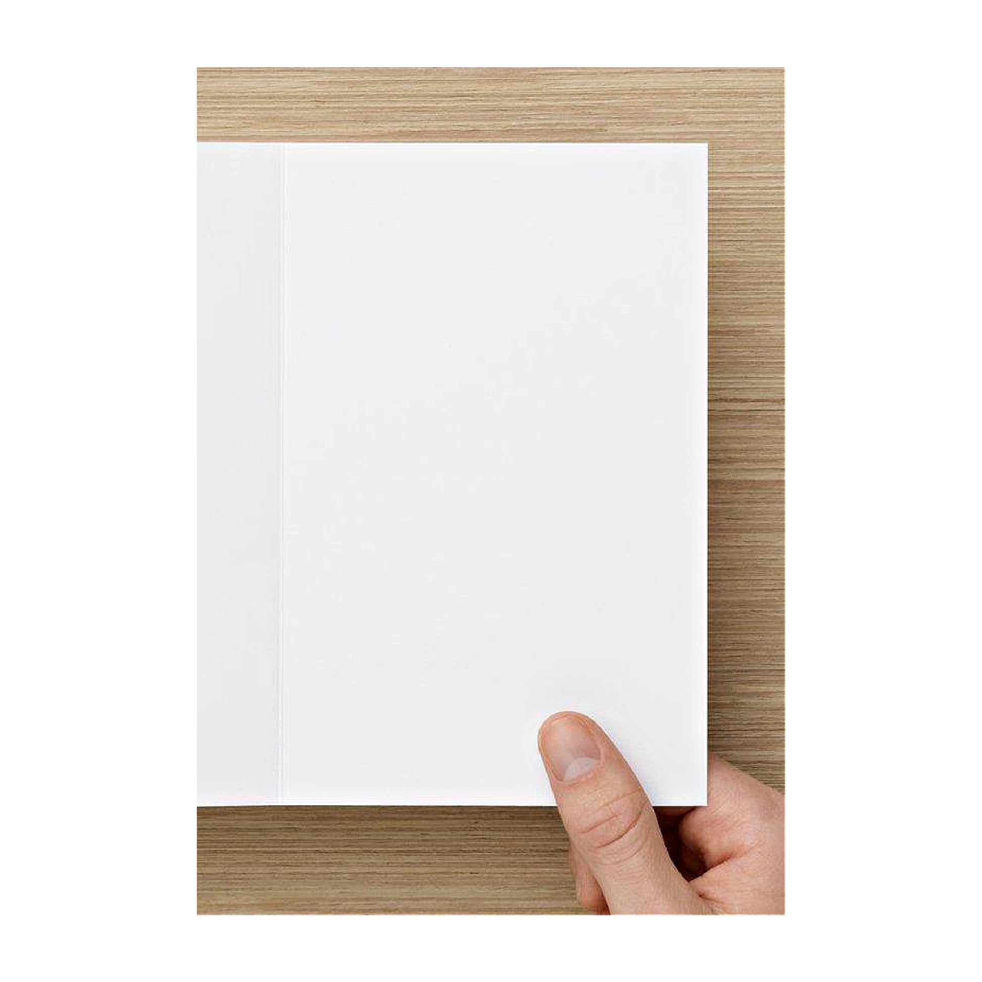 Photo of the blank inside note card